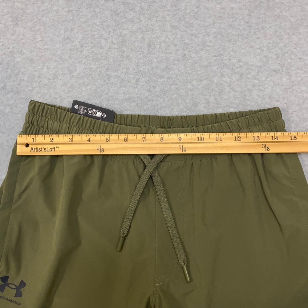 Under Armour UA Vibe Woven Tapered Pant Marine Green Men's Small 1386556-390 NWT - Picture 7 of 9